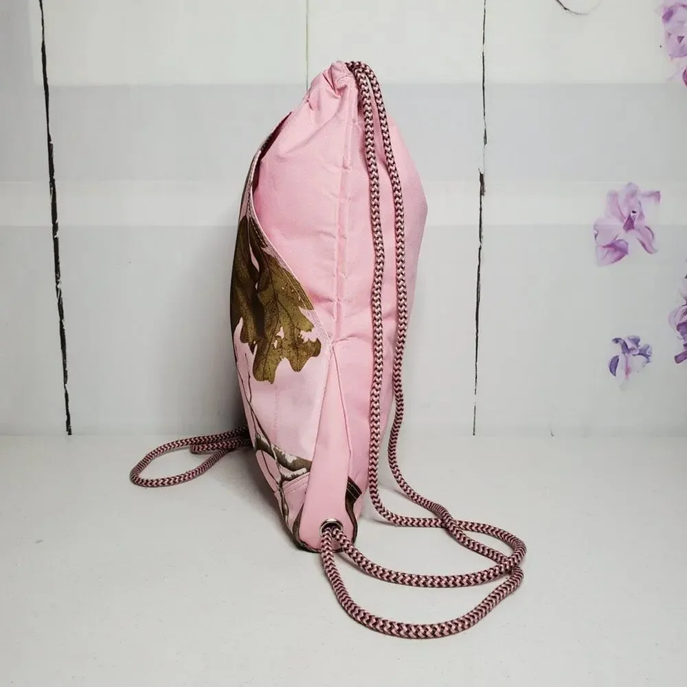 Realtree Camo Cinch Drawstring Canvas Knapsack Gym Bag - Picture 7 of 9